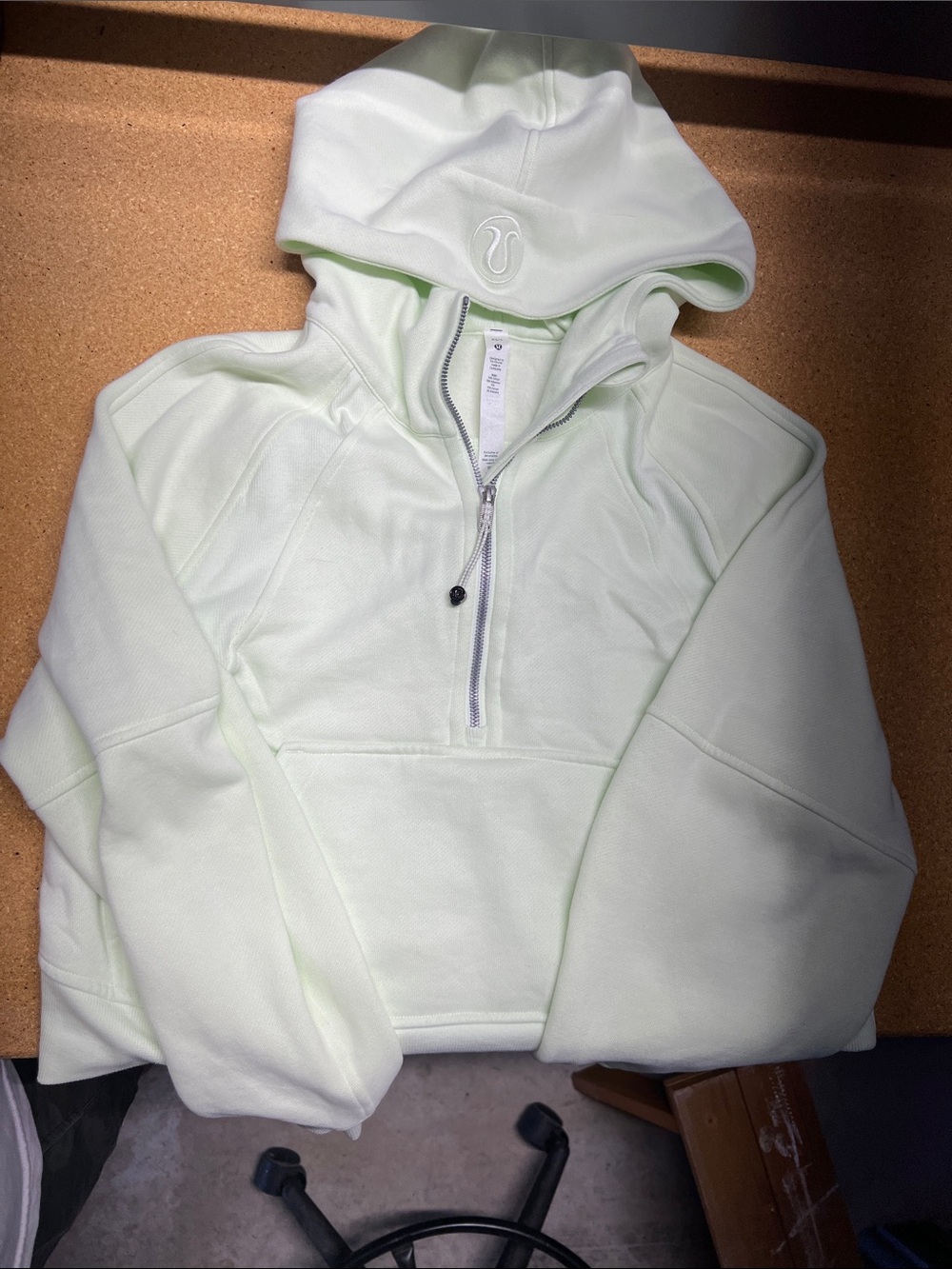lululemon athletica Light Green Half-Zip Hoodie